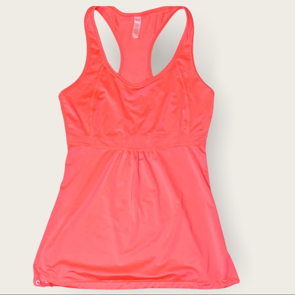 Lucy (S) Orange Quickdry Racerback Lightweight Ta… - image 1